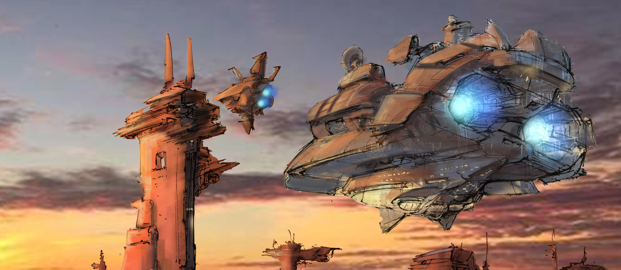 Color Renderings for SpaceShipADay