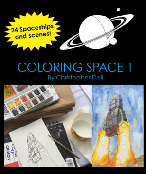 Coloring Space 1 - Signed by Christopher Doll - Image 1