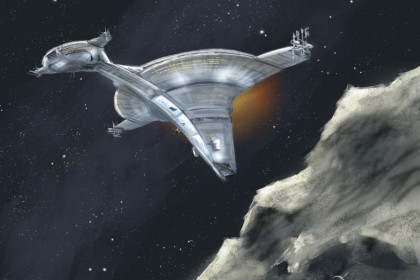 Close rendezvous with an asteroid.