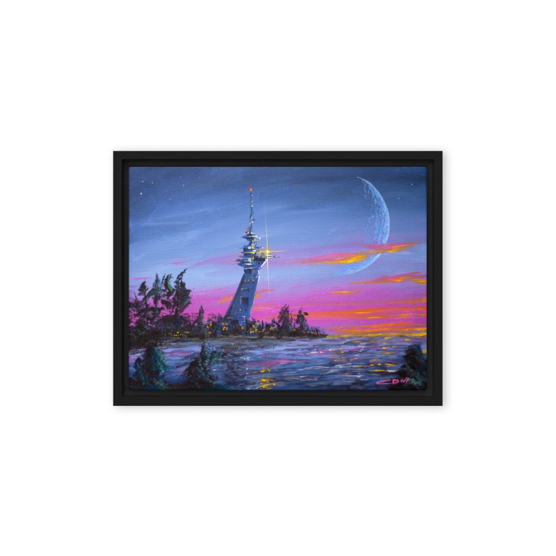 Outpost V - Framed Canvas Print