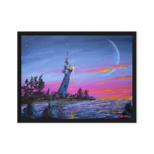 Outpost V - Framed Canvas Print