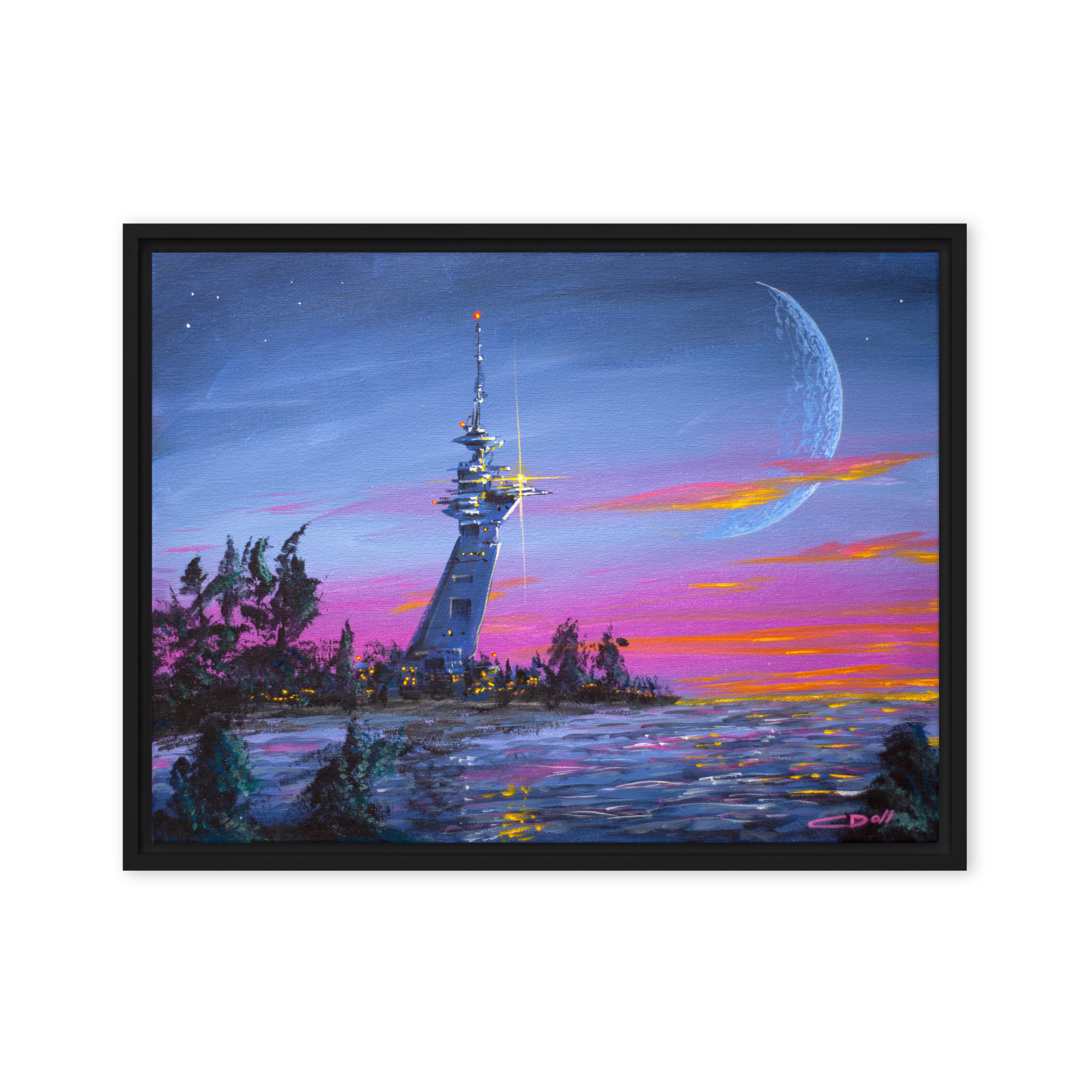 Outpost V - Framed Canvas Print - Image 3