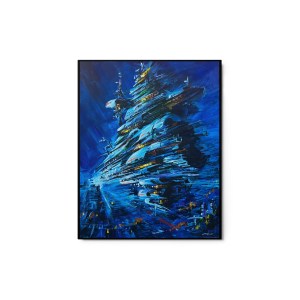 Jump Gate V - Metal print