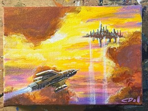 Rocket Flight to Sky City