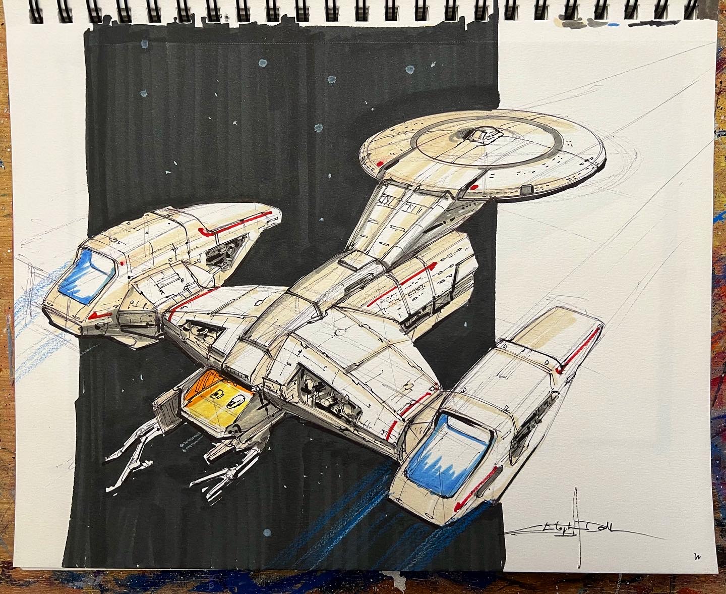 HOW TO DRAW STARSHIPS 101 - Image 1