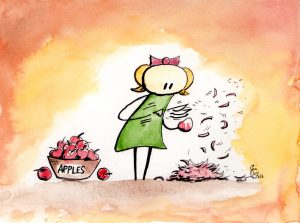 Peeling Apples (Print Only)