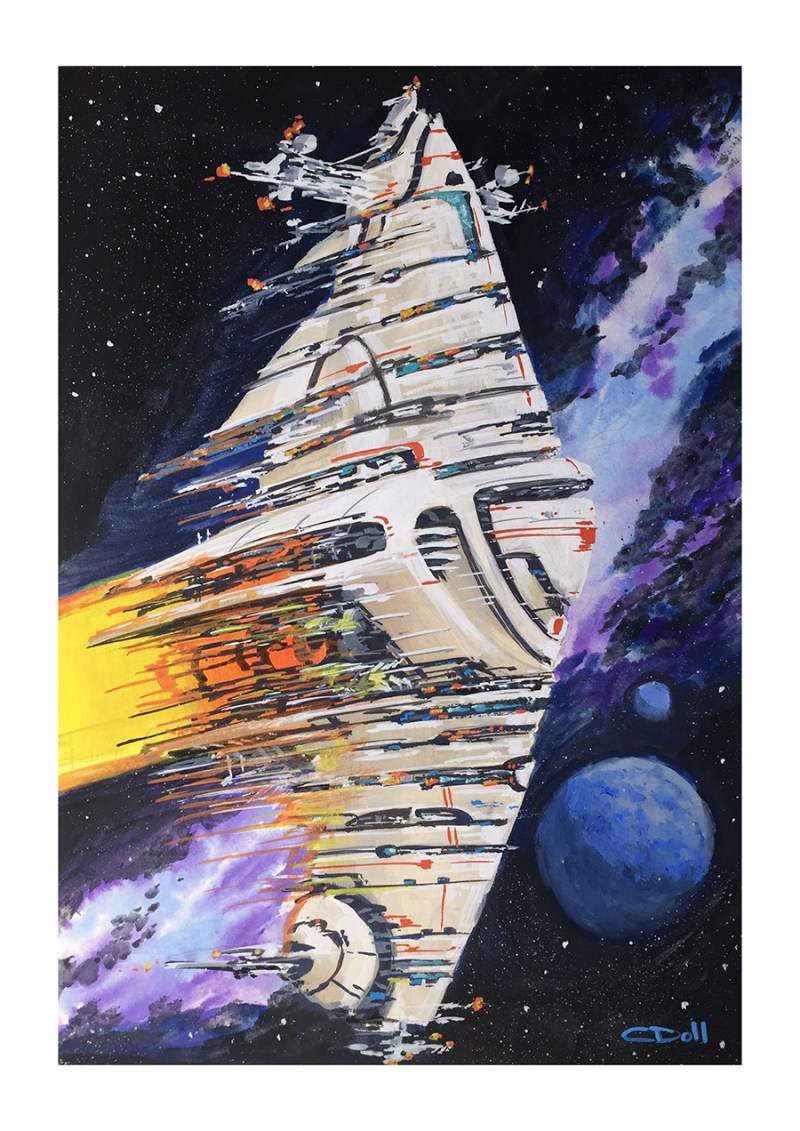 Stream #5 - Spaceship and Galaxy
