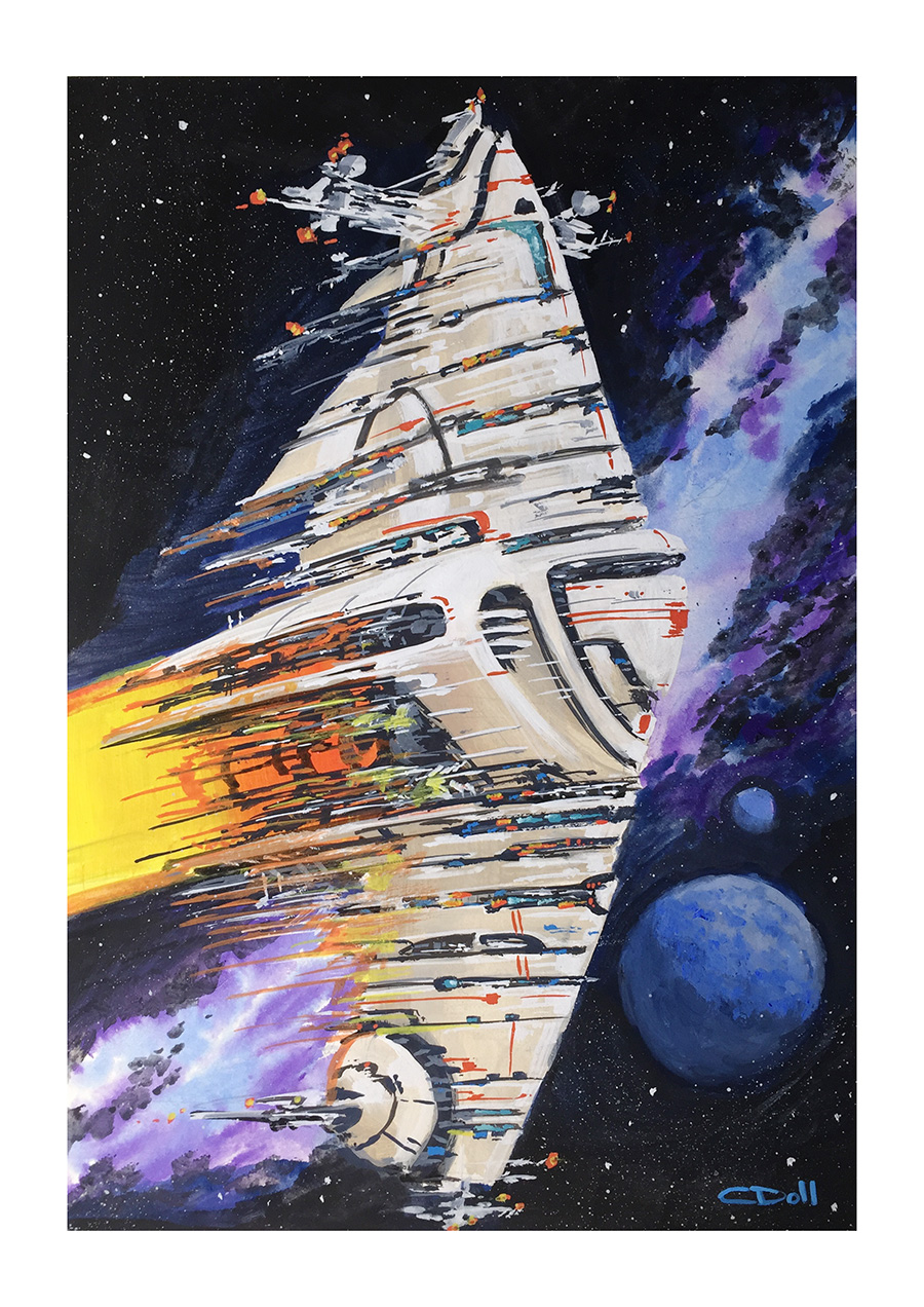 Stream #5 - Spaceship and Galaxy - Image 1