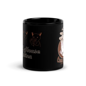 Cosmic Beans Black Glossy Mug - Image 3