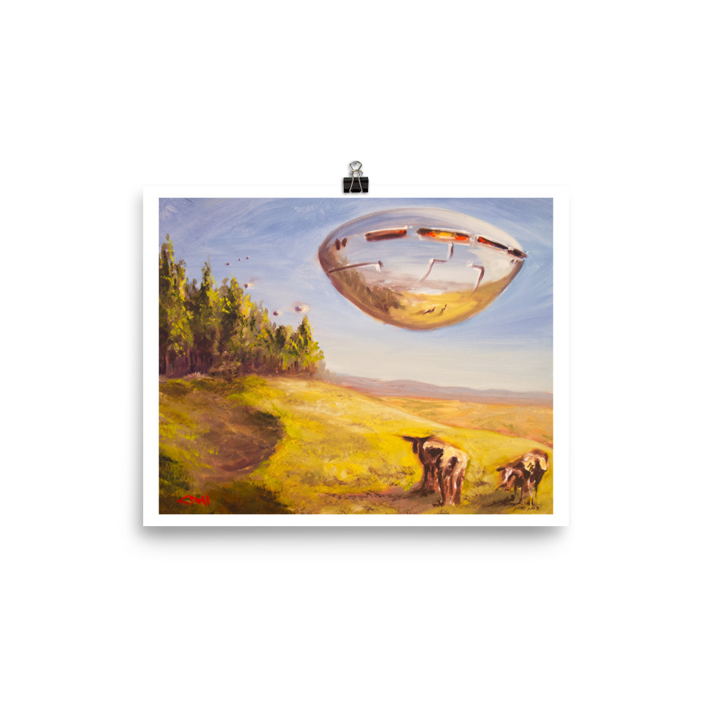 Cow Enctouners - Matte Paper Poster - Image 2