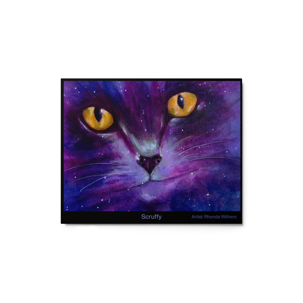 Scruffy by Rhonda Withers Metal print