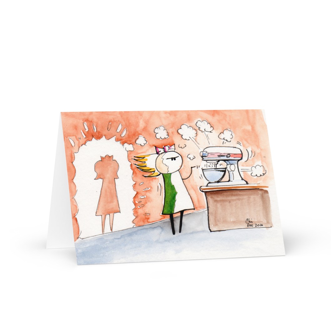 Flour Cloud Greeting card