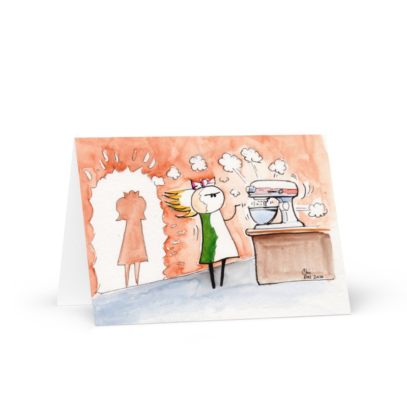 Flour Cloud Greeting card