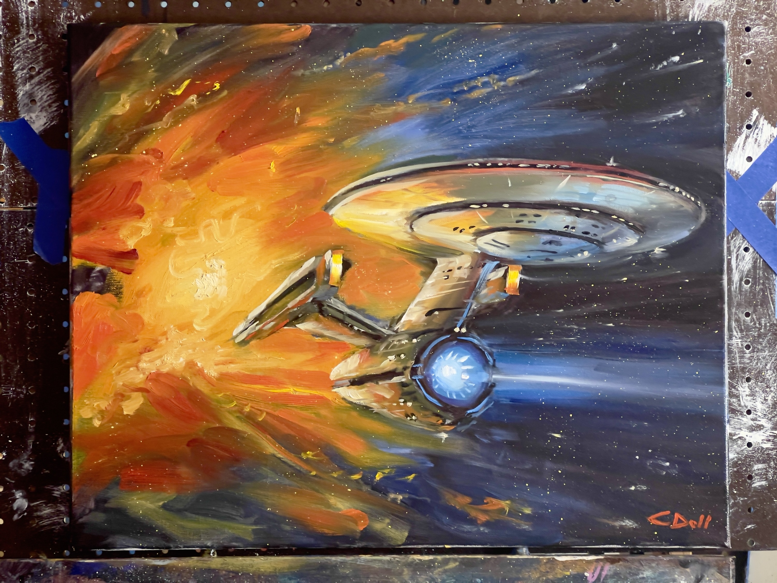 Starship Dreams I (Original Painting) - Image 3