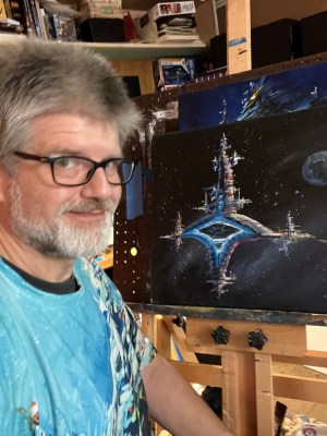 At The Galactic Edge (Original Painting) - Image 3