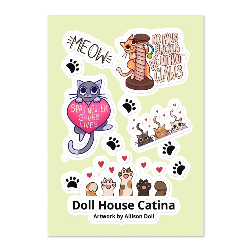 Doll House Catina Sticker sheet