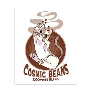 Cosmic Beans Photo paper poster
