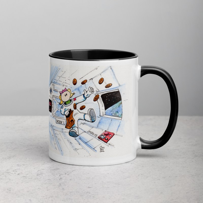 Cookies in Space! Mug with Color Inside
