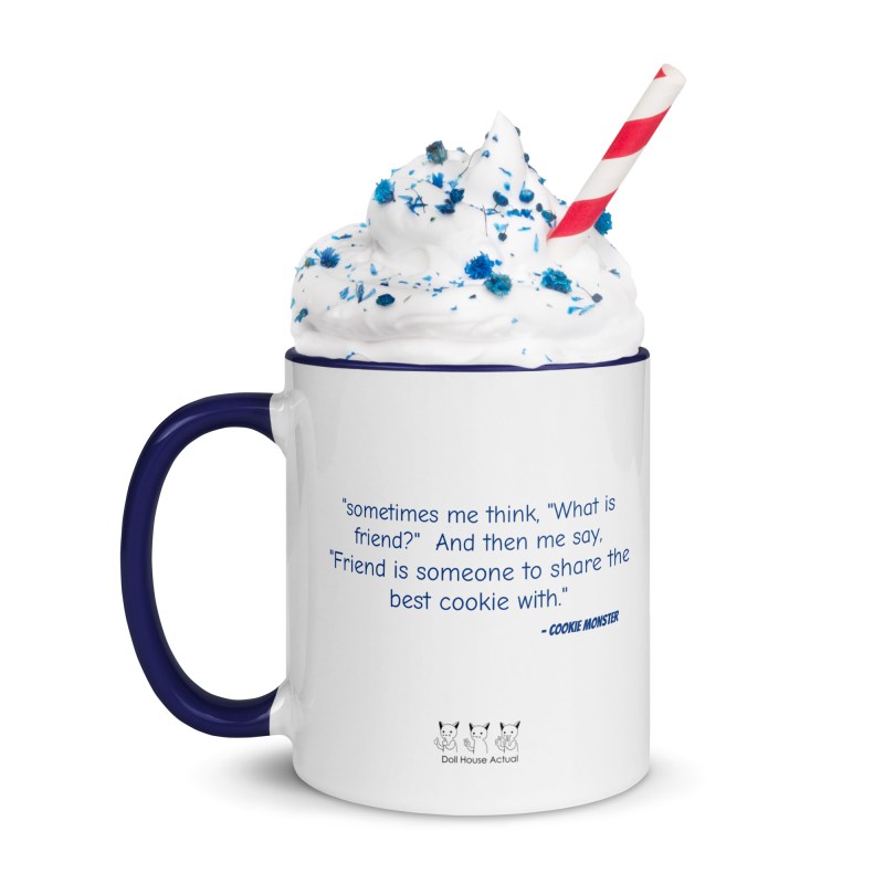 Zen Cookie Mug with Color Inside