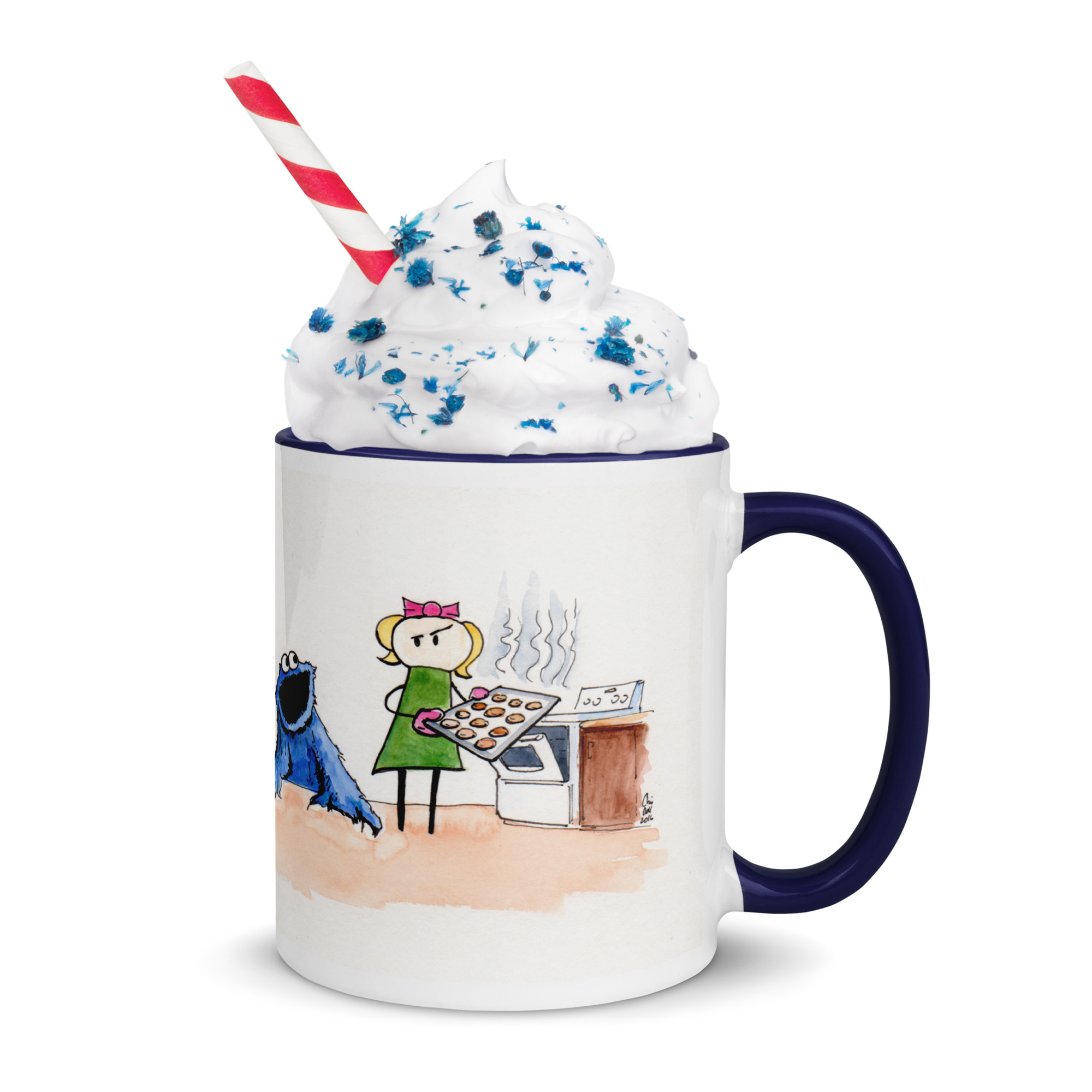 Zen Cookie Mug with Color Inside - Image 1