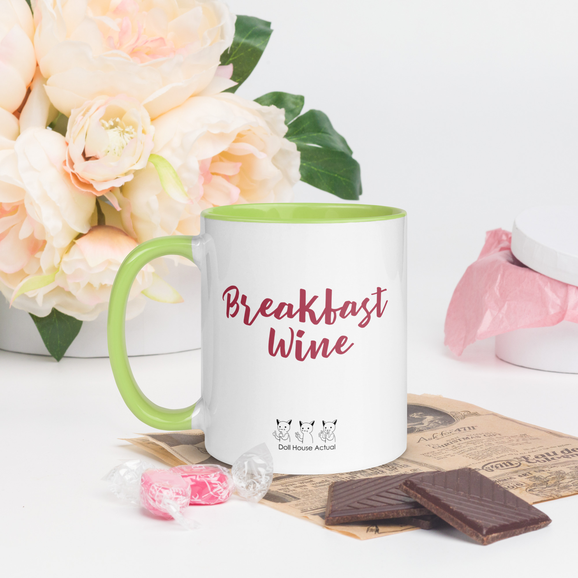 Breakfast Wine Mug with Color Inside - Image 2