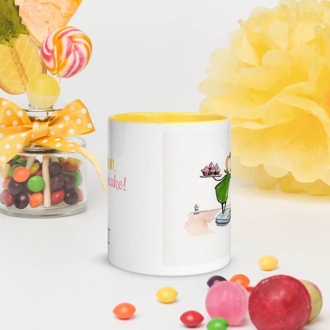 Cupcake Mug with Color Inside