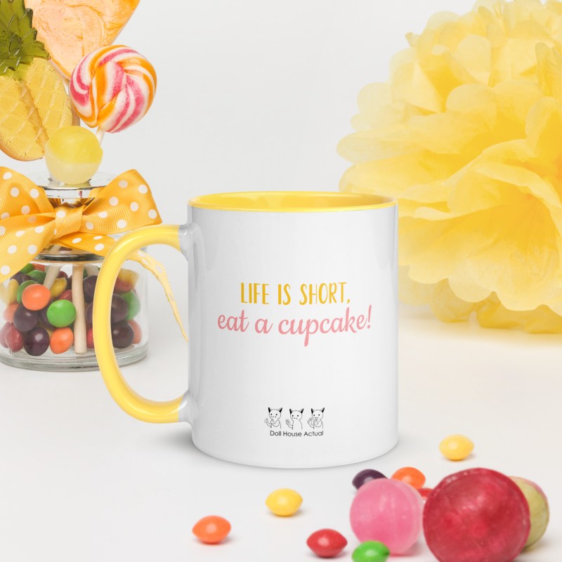 Cupcake Mug with Color Inside