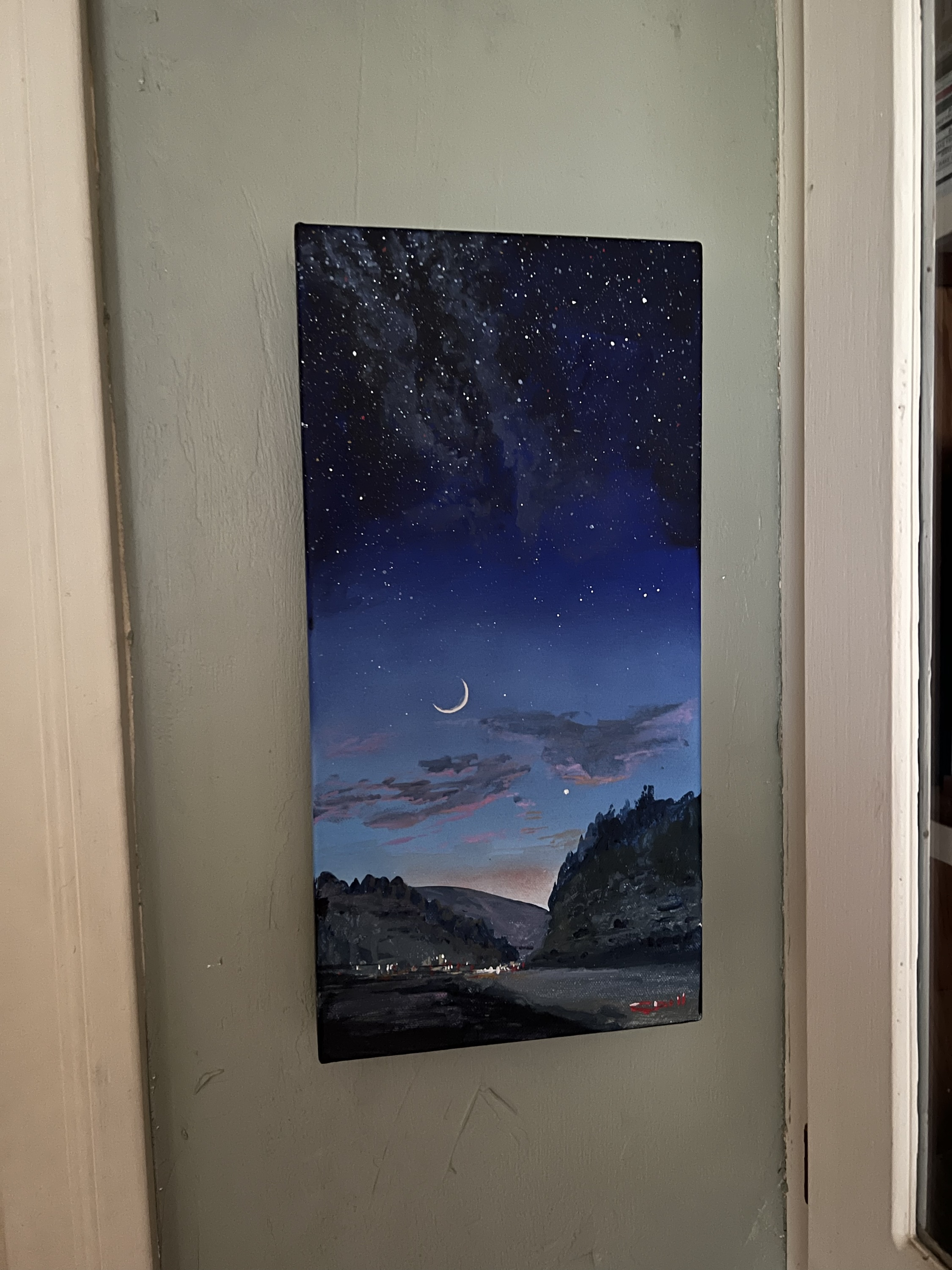 Stars Over Oil City II (Original Painting) - Image 2