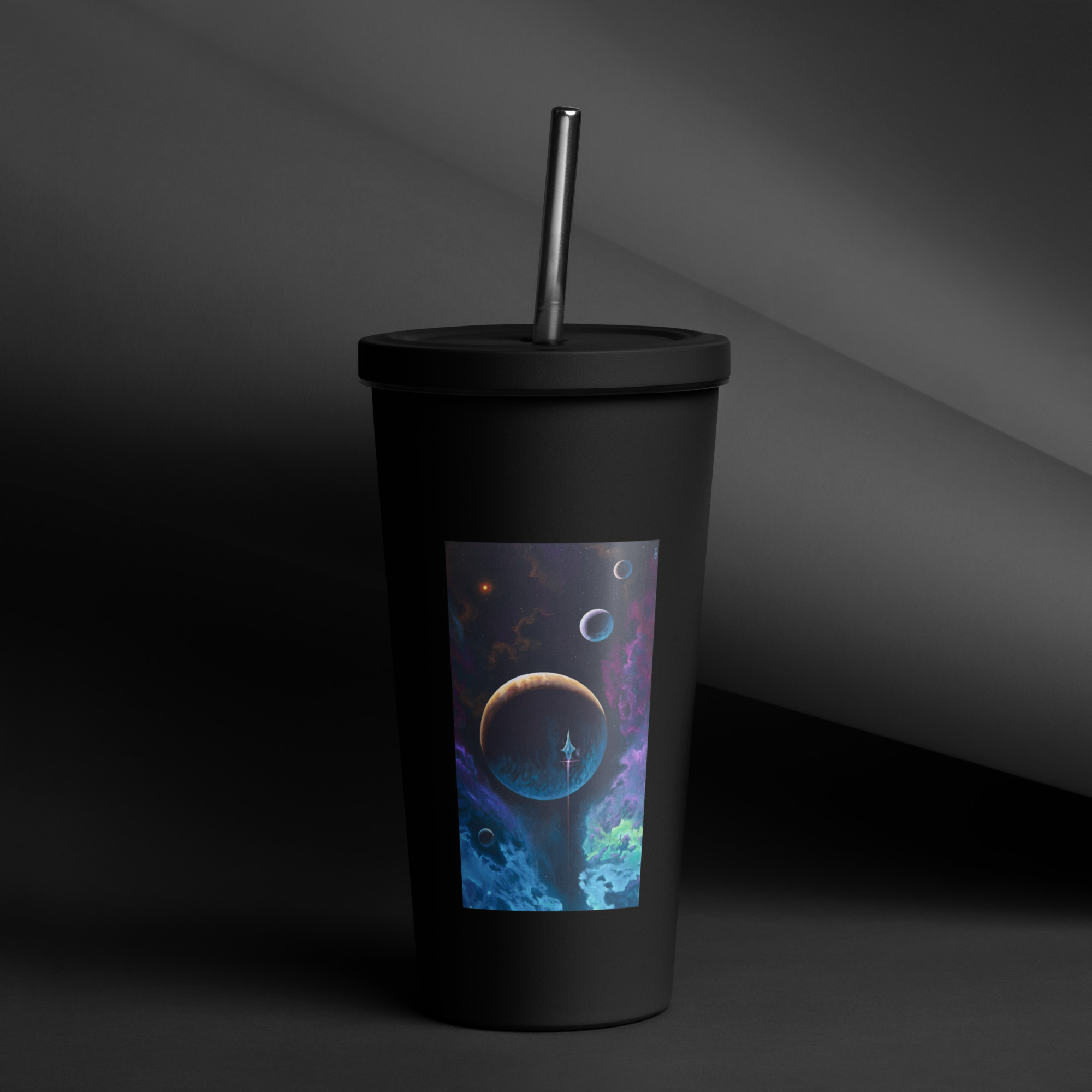 Ad Astra Per Aspera - Insulated tumbler with a straw - Image 4