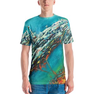 Space Battle - All Over Print T-Shirt - Image 1