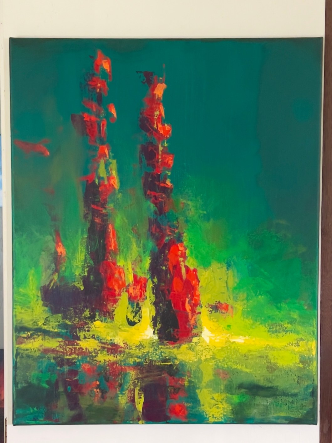 Spires I Green (Original Painting)