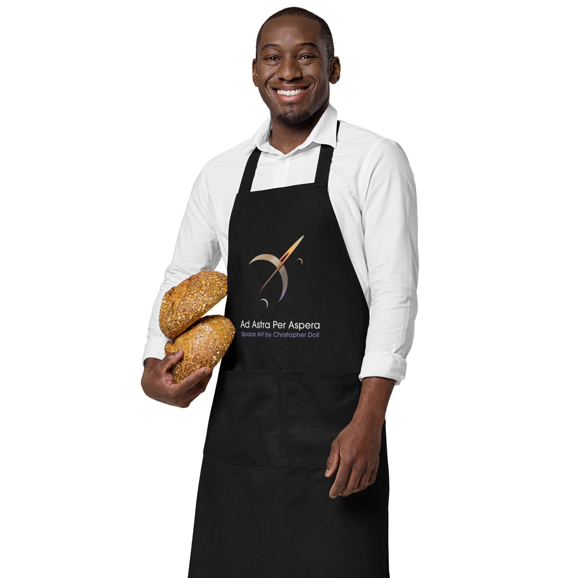 Ad Astra Per Aspera - Organic cotton apron - Image 3