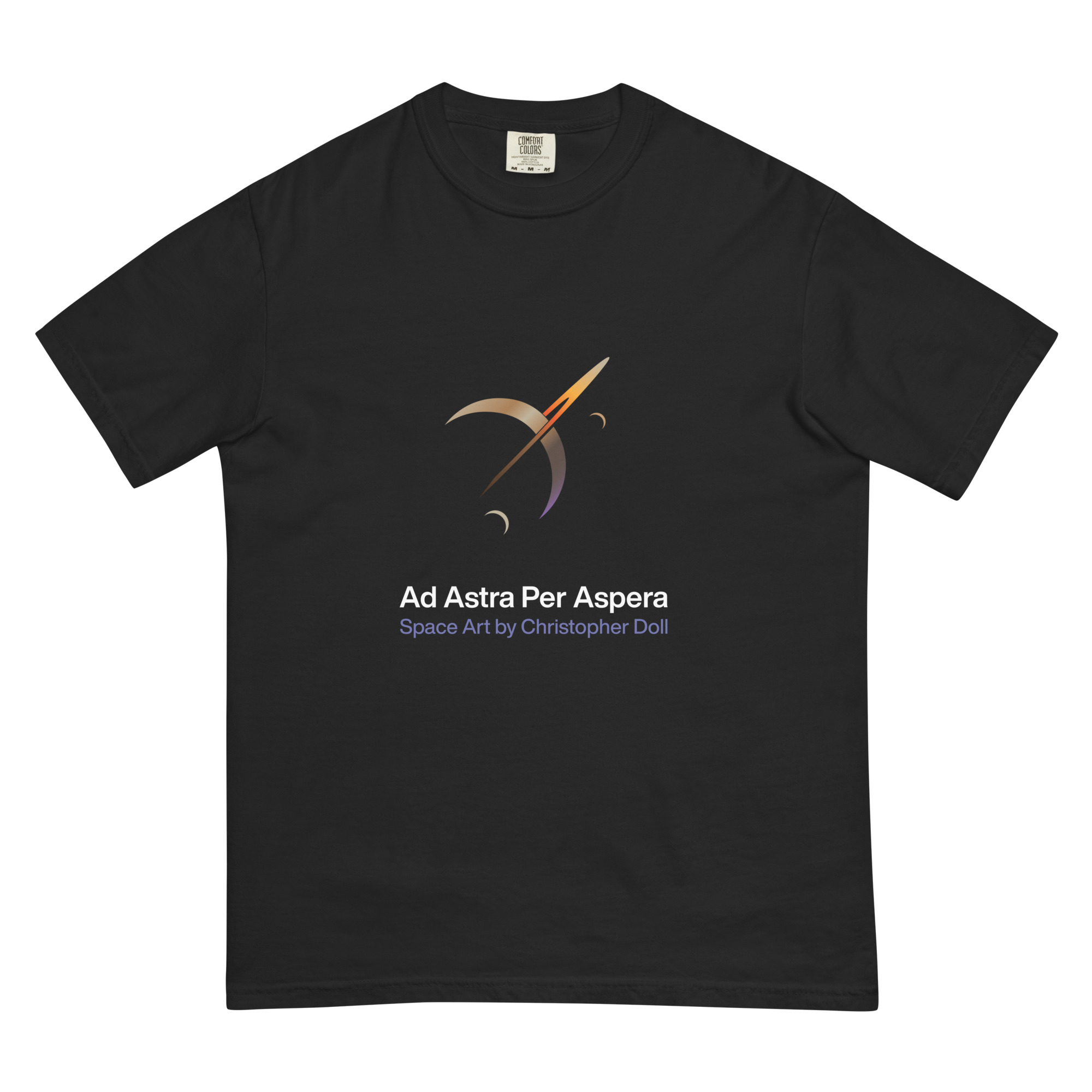 Ad Astra Per Aspera - Unisex garment-dyed heavyweight t-shirt - Image 1